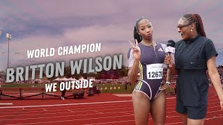 Britton Wilson is Back  Texas Relays 24  Message for her Supporters [upl. by Janela]