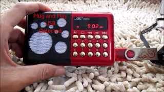 How to Operate digital JOC FM Radio MP3 PenDrive Sdcard Player [upl. by Anastase]