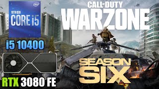 COD Warzone  RTX 3080  i5 10400  1080p 1440p amp 4K  High amp Low Settings  Season 6 [upl. by Nrublim]