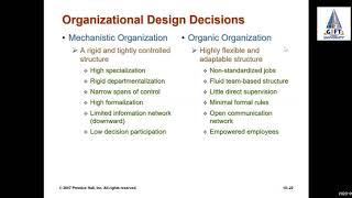 Mechanistic Vs Organic Organizational Structure  Management  Part 2 [upl. by Gotcher]