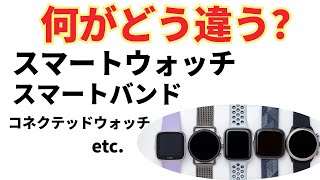 スマートウォッチの定義とは？ 「スマートバンド」「アクティブトラッカー」「コネクテッドウォッチ」「ハイブリッドウォッチ」と何がどう違う？ [upl. by Carolin]