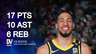 Tyrese Haliburton vs Bucks 17 pts 10 ast 6 reb  May 02 2024 [upl. by Assel]