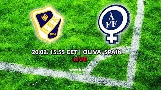 HALMSTADS BK vs ATVIDABERG FF  Oliva SPAIN [upl. by Ahsik575]