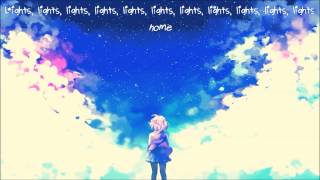 【Nightcore】 Lights  Ellie Goulding Lyrics [upl. by Tristis]