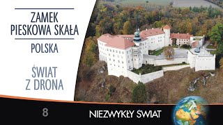 Świat z drona  Polska  Zamek Pieskowa Skała  4K  Lektor PL [upl. by Nakada]