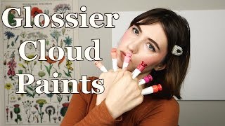 GLOSSIER CLOUD PAINT SWATCHES all 6 shades [upl. by Arick277]