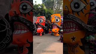 Ravan Kaise banta hai😱😨। making dushhera shortsvideo [upl. by Pomfrey]