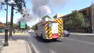 Q6 Bomberos Ñuñoa en ruta 1012 a 6ta Alarma de Incendio [upl. by Valli]