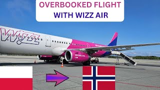 TRIP REPORT  OVERBOOKED FLIGHT ON WIZZ AIR  BUSINESS LOUNGE  KRAKOW TO STAVANGER ON AIRBUS A321 [upl. by Darcia]