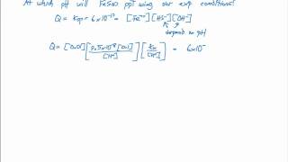 1776 Group II and III Sulfides At What pH will FeS precipitate [upl. by Aihsatan]