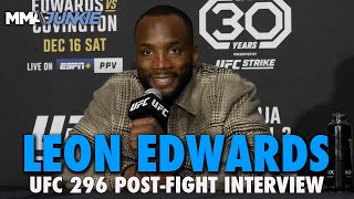 Leon Edwards Reacts to Beating Coward Colby Covington Doesnt See Belal Muhammad Next  UFC 296 [upl. by Almeida770]