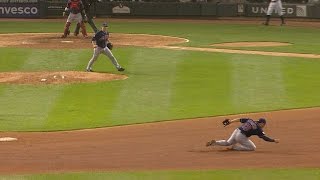 Cabrera makes an amazing play at short [upl. by Ansela722]