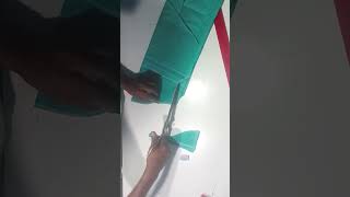 sleeves cutting tips and tricks । Shorts ytshorts shortsvideo [upl. by Schoening]