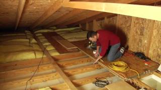 Louisville Ladder Elite Attic Ladder Installation [upl. by Alene]