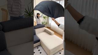 👉Sofa Cover  Protect amp Gorgeous Look Your Sofa satisfying short [upl. by Bartie]