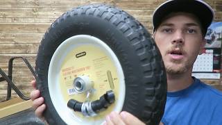 What is the BEST replacement wheelbarrow TIRE [upl. by Anifad147]