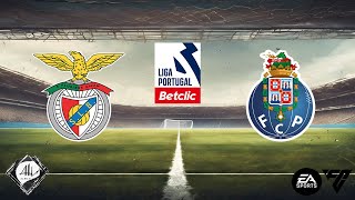 Benfica x FC Porto  11 rodada Campeonato Português 2425  EA FC [upl. by Nylazor445]