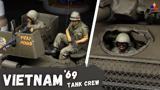 How to Paint Vietnam War US Tanker Figures  135 Figure Painting Tutorial [upl. by Aerdnaed]