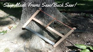 Shop Made Frame SawBuck Sawframesawbucksawwoodworking [upl. by Adnirb985]