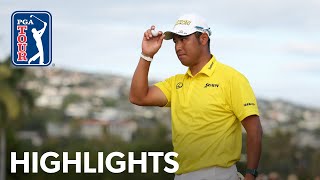 Hideki Matsuyamas CLUTCH playoff eagle to win Sony Open [upl. by Seessel]