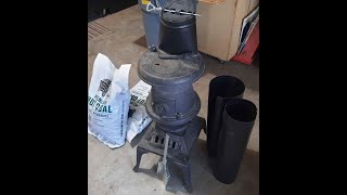 Tiny Potbelly coal stove [upl. by Rape]