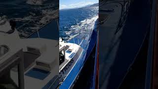 Pilot Boat Smooth Alongside And Pilot Boarding Ship At 10kts shorts ytshorts [upl. by Selle]