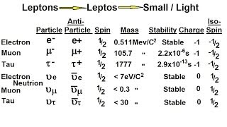 Particle Physics 12 of 41 Elementary Particles What Are Leptons [upl. by Ilarin392]