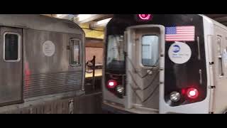 R160 9511 F  R42 4833 leaving 21 Street  Queensbridge [upl. by Chamkis]