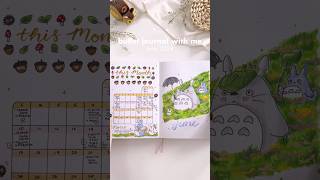 👒 bullet journal with me  june 2024 bulletjournal bulletjournalling studioghibli ghibli [upl. by Morocco185]