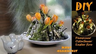 DIY Frühlingsdeko im Glas bloemschikken Tulpen in Glas flower arrangement in glass l DekoideenLand [upl. by Certie165]