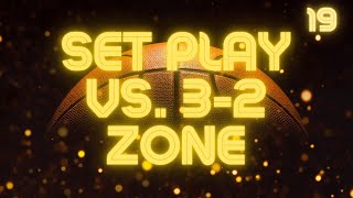 Set Play vs 122 or 32 Zone Defense  Two Person Game [upl. by Analed]