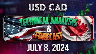 Latest USDCAD Forecast and Technical Analysis for July 8 2024 [upl. by Carissa]