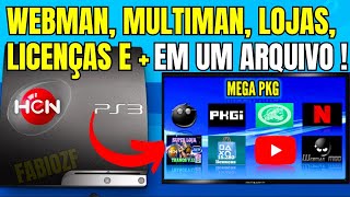 COMO INSTALAR WEBMAN MULTIMAN 15 MIL LICENÇAS LOJAS E MAIS DIRETO DO PS3 HEN 490  2024 [upl. by Torrence673]