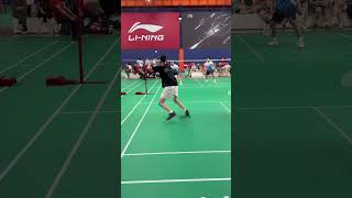 INSANE SMASHES Epic Badminton Match  with LightningFast Shots [upl. by Cilla145]