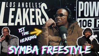 Symba STUNS the LEAKER Session  Symba LA Leakers Freestyle Reaction [upl. by Giacobo]