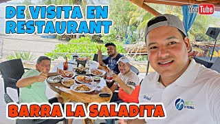 RESTAURANT BARRA LA SALADITA  Un nuevo lugar en Playa La Saladita Guerrero [upl. by Ahsenwahs]