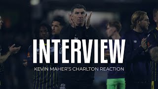 Interview Kevin Mahers postmatch reaction after late Emirates FA Cup defeat to Charlton [upl. by Toffic]