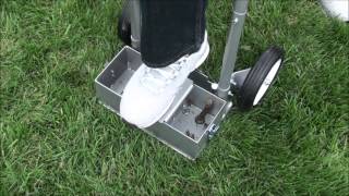 Step N Tilt Lawn Core Aerator with Container [upl. by Analla]