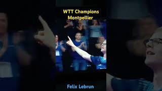 Felix Lebrun crazy 40 Wins against Lin Shindong  Insane reaction wtt wttchampions tabletennis [upl. by Nuahsar]