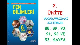 6 SINIF FEN BİLİMLERİ DERS KİTABI 2 ÜNİTE VÜCUDUMUZDAKİ SİSTEMLER 88 89 90 91 92 VE 93 SAYFA [upl. by Nwaf191]