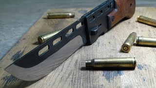 Making a WWII military switchblade How to make a folding knife TimeReseT [upl. by Wendie]