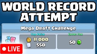 MEGA DRAFT WIN STREAK WORLD RECORD ATTEMPT [upl. by Pineda]