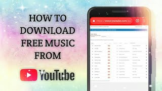 HOW TO DOWNLOAD FREE MUSIC FROM YOUTUBE WITHOUT SOFTWARE OR APP [upl. by Lehet]