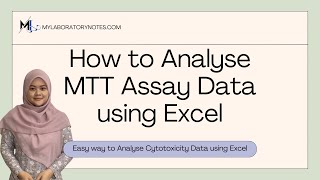 How to Analyse MTTMTS Assay Data and IC50 using Excel [upl. by Hertha971]