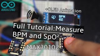 Measure Heart RateBPM and SpO2 with MAX30102  Arduino [upl. by Elsilrac285]