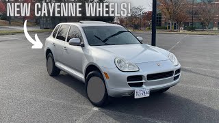 My Porsche Cayenne Gets New Wheels [upl. by Zaria645]