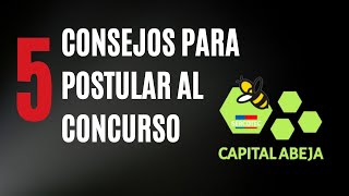 5 Consejos para postular a Capital Abeja Sercotec 2022 [upl. by Ityak494]