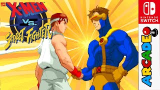 XMen vs Street Fighter  Arcade  Nintendo Switch Todos os comandos golpes magias e especiais [upl. by Pas251]