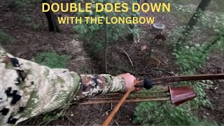 DOUBLE DOWN ON DOES WITH THE LONGBOW [upl. by Lorianne]