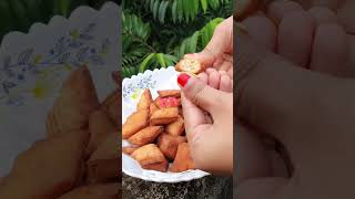 Bisquit Pitha 😋 food biscuit pitha unique crispy [upl. by Etnoj]